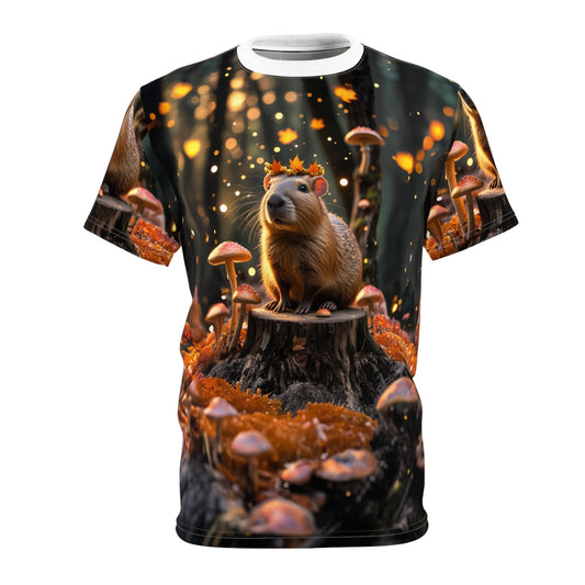 Enchanted Forest Capybara: Keeper of the Glowing Mushrooms - ART OF ROYALS