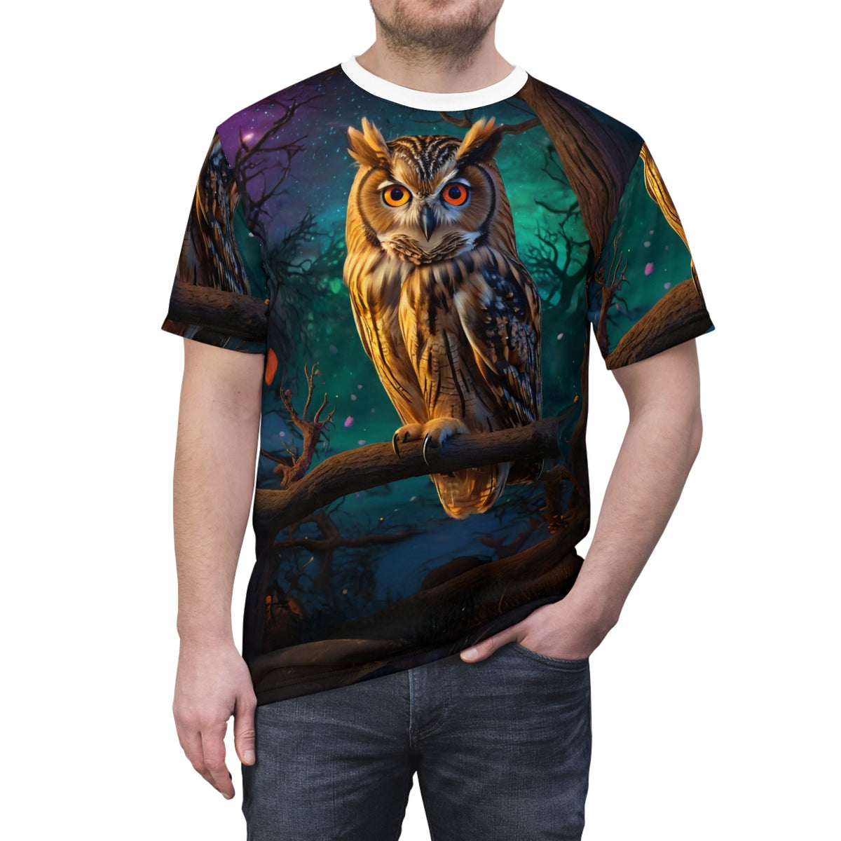 Enchanted Golden Owl T-Shirt - ART OF ROYALS