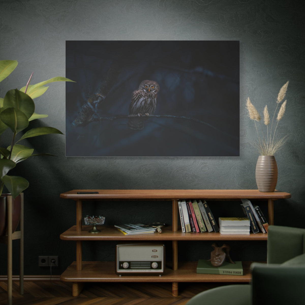 Enchanting Eurasian Pygmy Owl Canvas Wall Art – Woodland Beauty - ART OF ROYALS