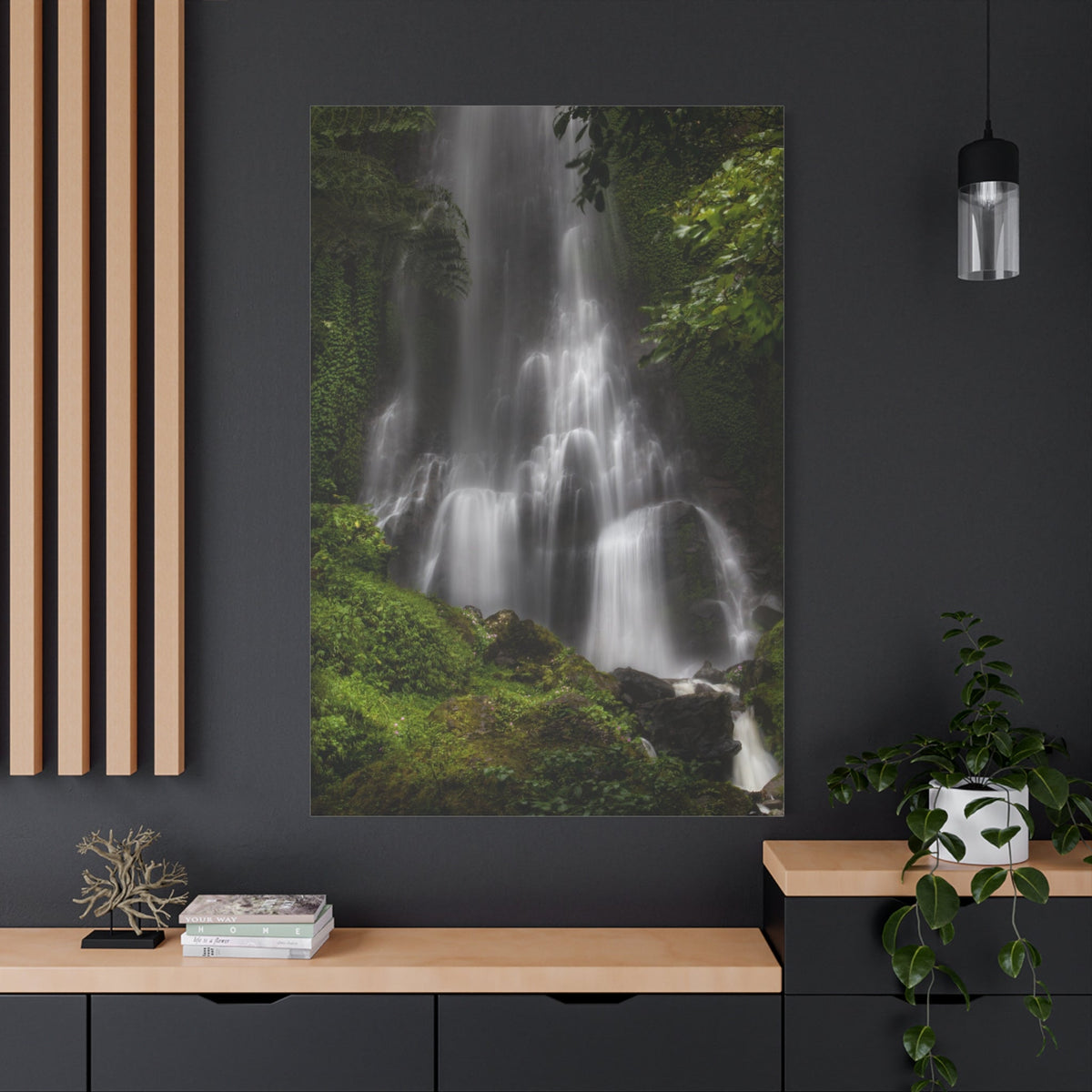 Enchanting Forest Waterfall – A Serene Natural Escape - ART OF ROYALS