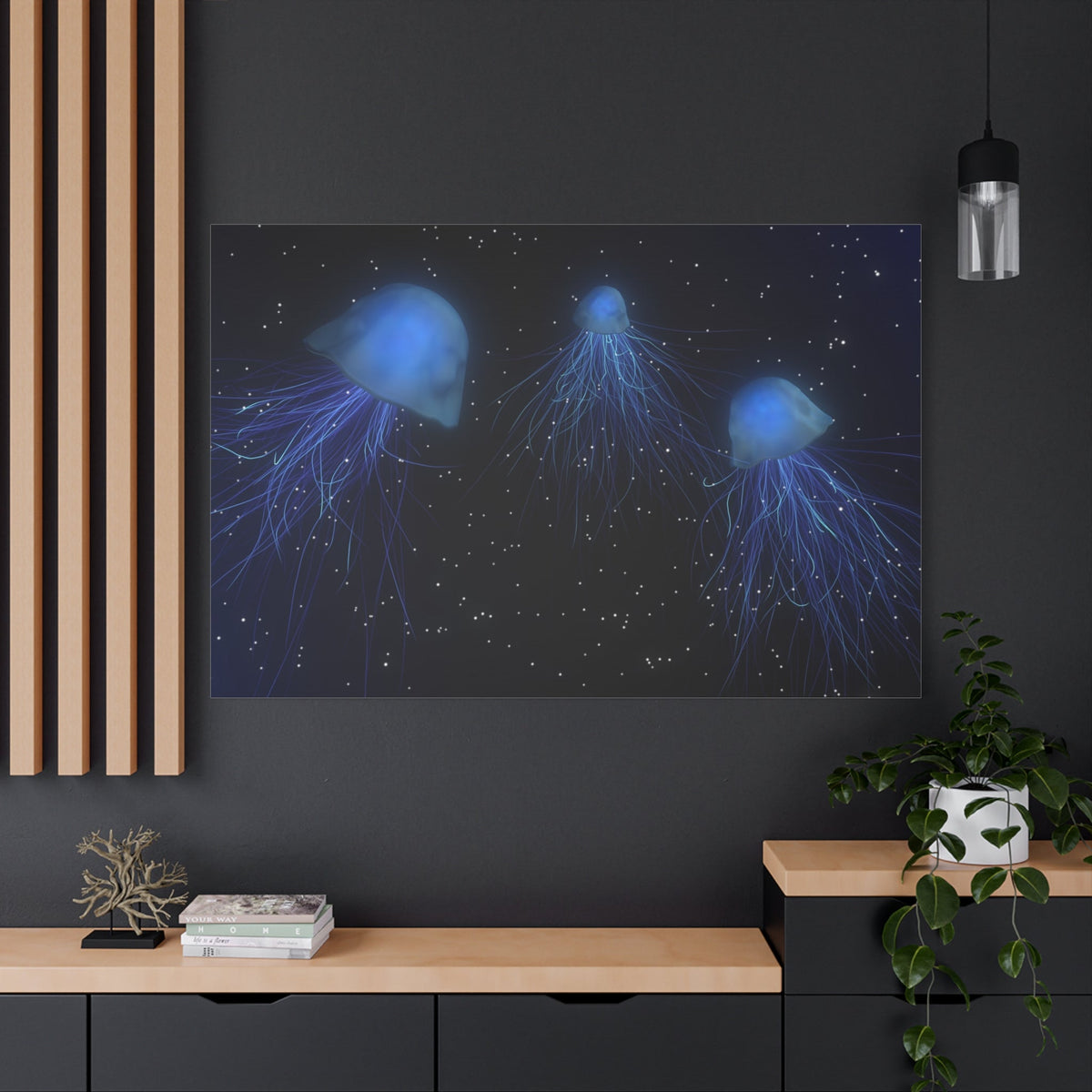 Ethereal Jellyfish Canvas Wall Art - ART OF ROYALS