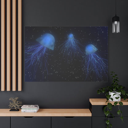 Ethereal Jellyfish Canvas Wall Art - ART OF ROYALS