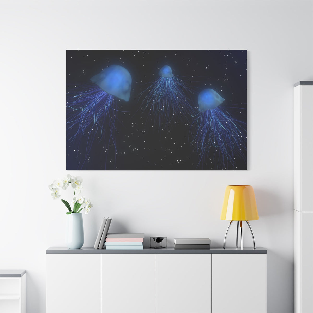 Ethereal Jellyfish Canvas Wall Art - ART OF ROYALS