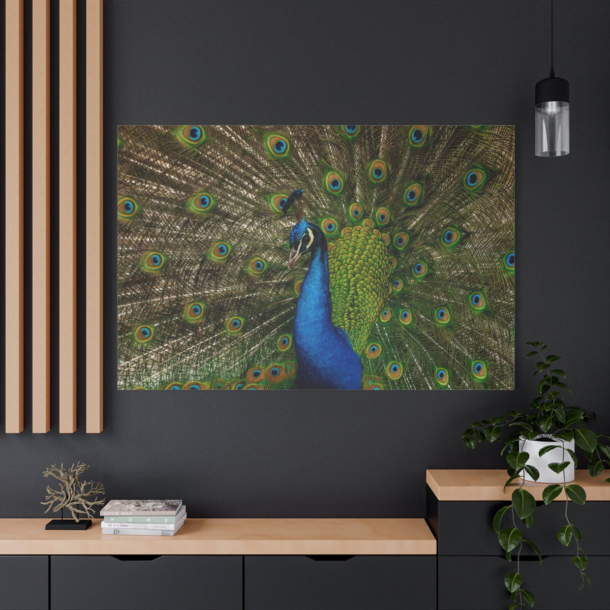 Exquisite Peacock Canvas Wall Art – Elegant Feather Wildlife Decor for Home & Office Spaces - ART OF ROYALS