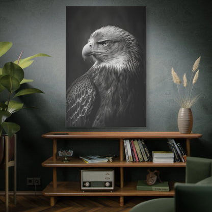 Fierce Hawk Canvas Wall Art – Stunning Wildlife Photography for Bold Spaces - ART OF ROYALS