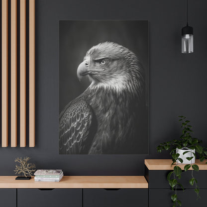 Fierce Hawk Canvas Wall Art – Stunning Wildlife Photography for Bold Spaces - ART OF ROYALS