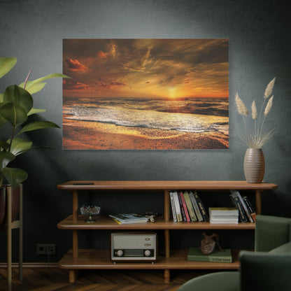 Fiery Dusk – Sunset Over the North Sea - ART OF ROYALS