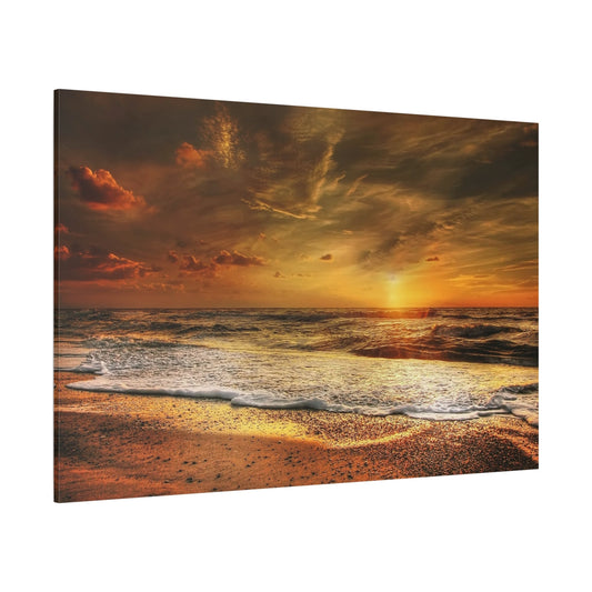 Fiery Dusk – Sunset Over the North Sea - ART OF ROYALS