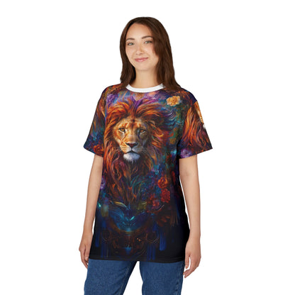 🌺 Floral Majesty Lion – Artistic Royal T-Shirt - ART OF ROYALS