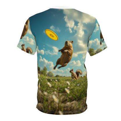 Frisbee Champion: The Playful Capybara - ART OF ROYALS