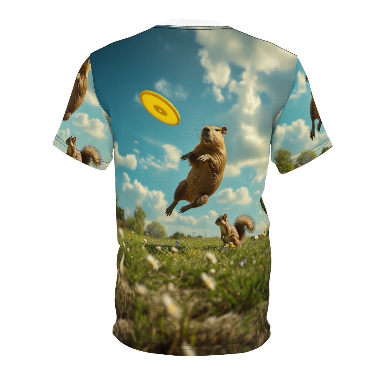 Frisbee Champion: The Playful Capybara - ART OF ROYALS