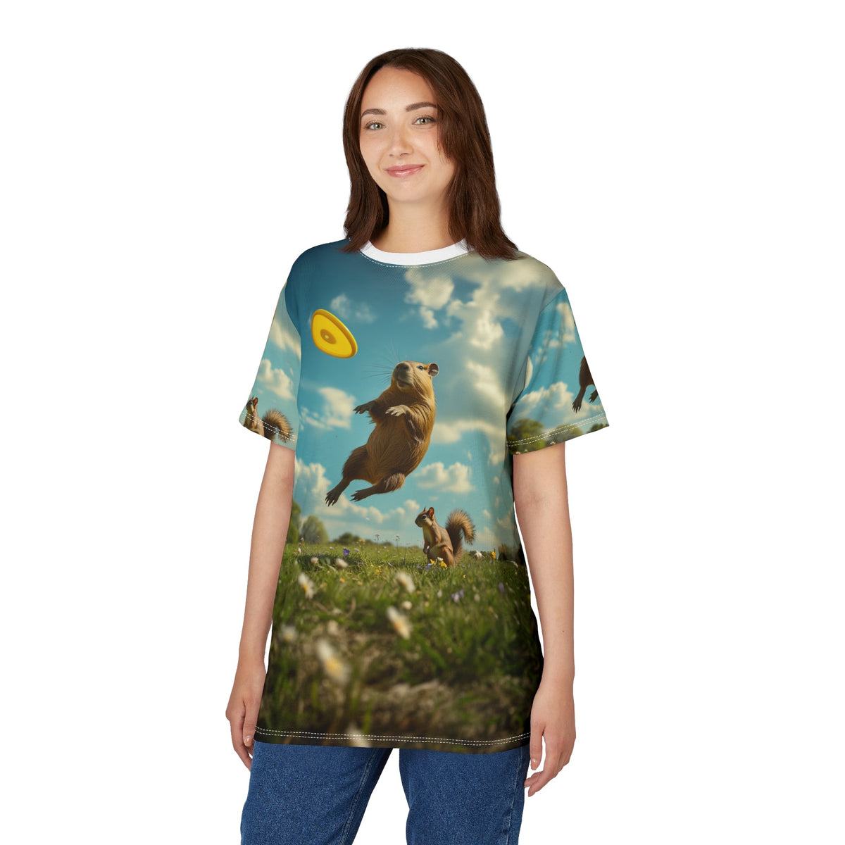 Frisbee Champion: The Playful Capybara - ART OF ROYALS