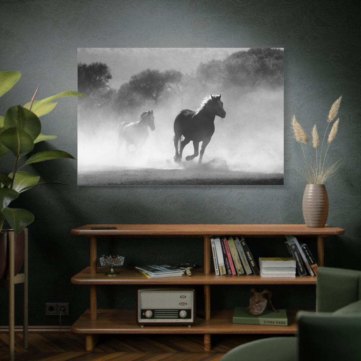Galloping Horses Stallions Canvas Wall Art – Powerful and Free - ART OF ROYALS