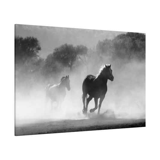 Galloping Horses Stallions Canvas Wall Art – Powerful and Free - ART OF ROYALS