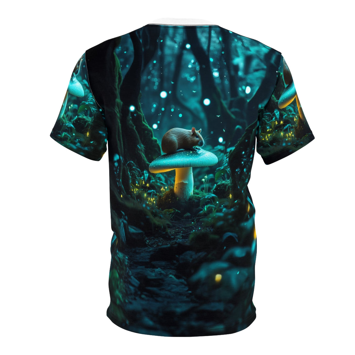 Glow in the Dark Capybara Forest T-Shirt 🍄✨ - ART OF ROYALS