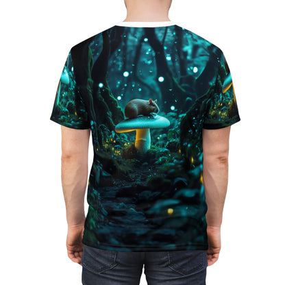Glow in the Dark Capybara Forest T-Shirt 🍄✨ - ART OF ROYALS