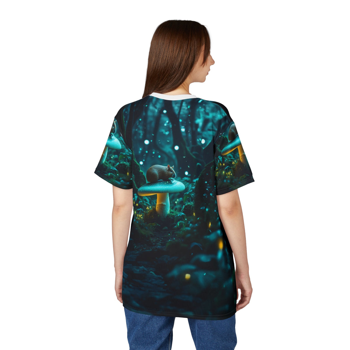 Glow in the Dark Capybara Forest T-Shirt 🍄✨ - ART OF ROYALS