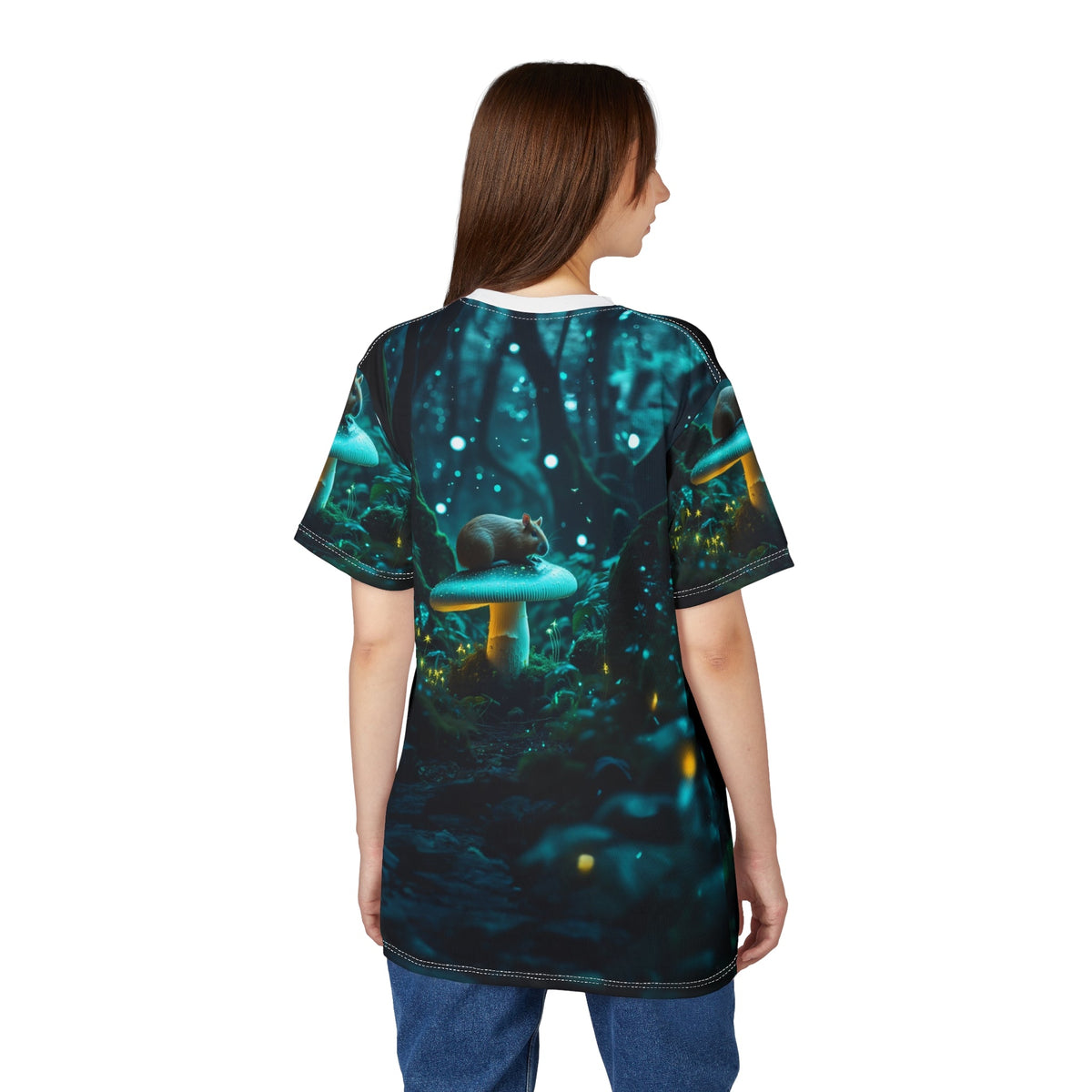 Glow in the Dark Capybara Forest T-Shirt 🍄✨ - ART OF ROYALS