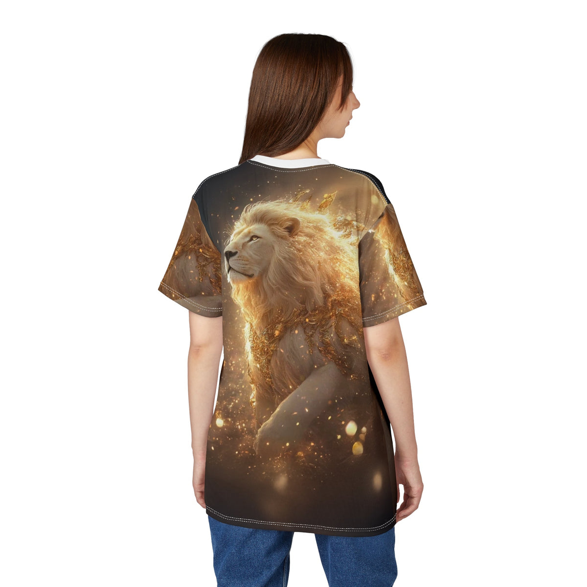 Golden Majesty – Divine Lion T-Shirt - ART OF ROYALS