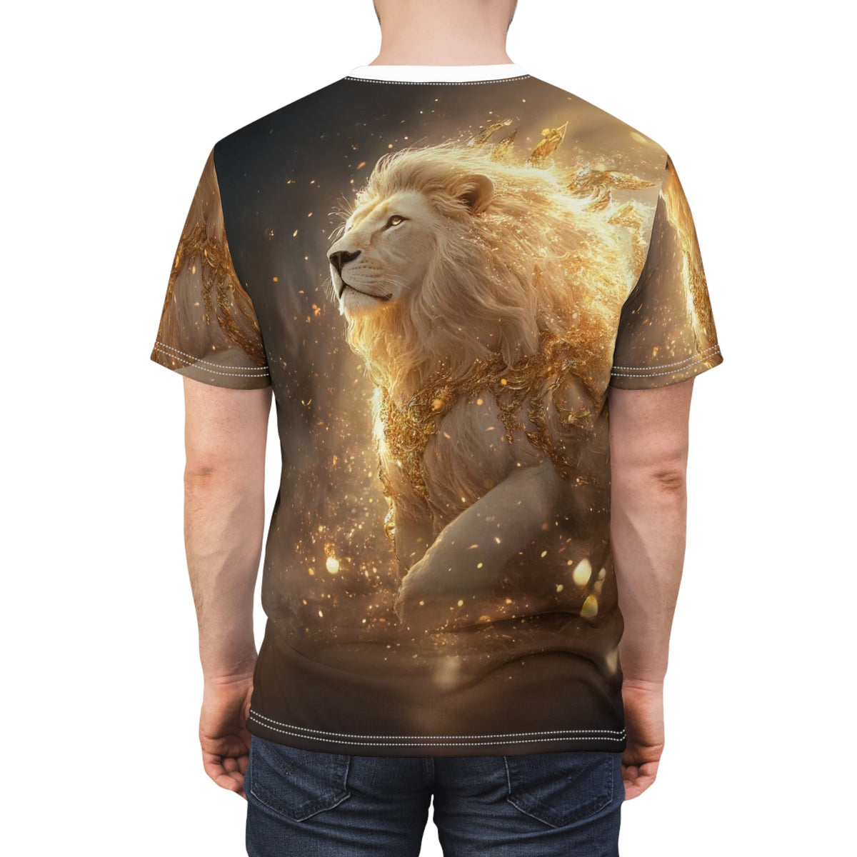 Golden Majesty – Divine Lion T-Shirt - ART OF ROYALS