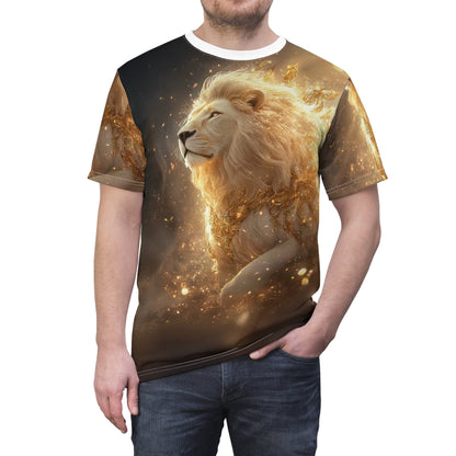Golden Majesty – Divine Lion T-Shirt - ART OF ROYALS