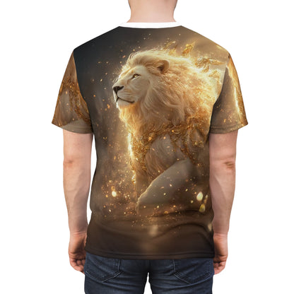 Golden Majesty – Divine Lion T-Shirt - ART OF ROYALS