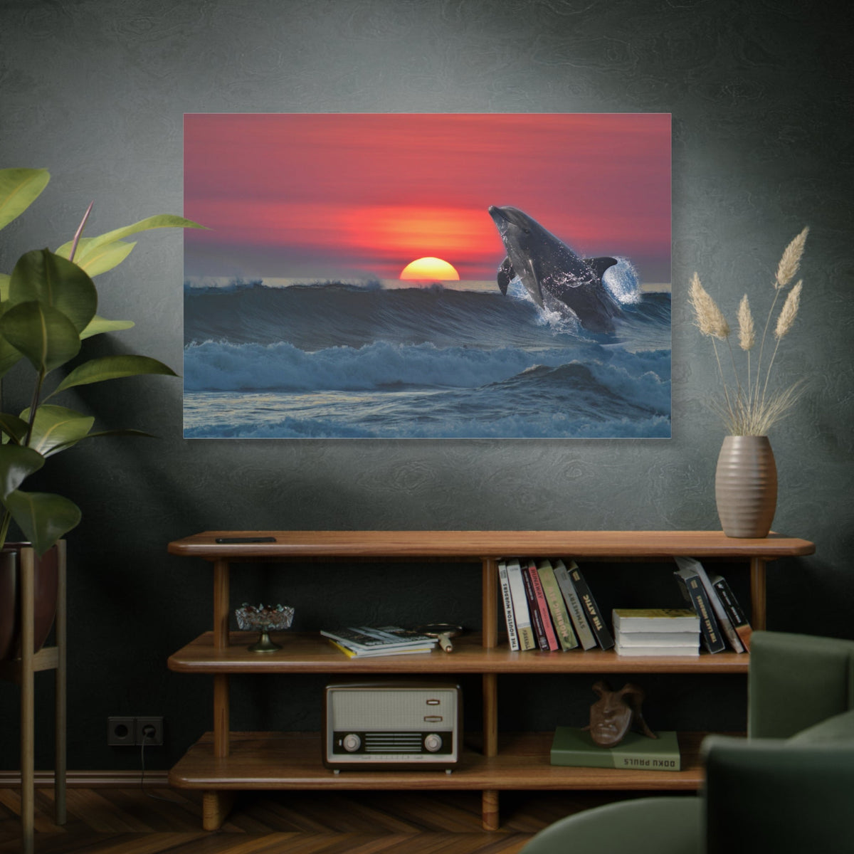 Graceful Dolphin Dive – Ocean’s Playful Spirit - ART OF ROYALS