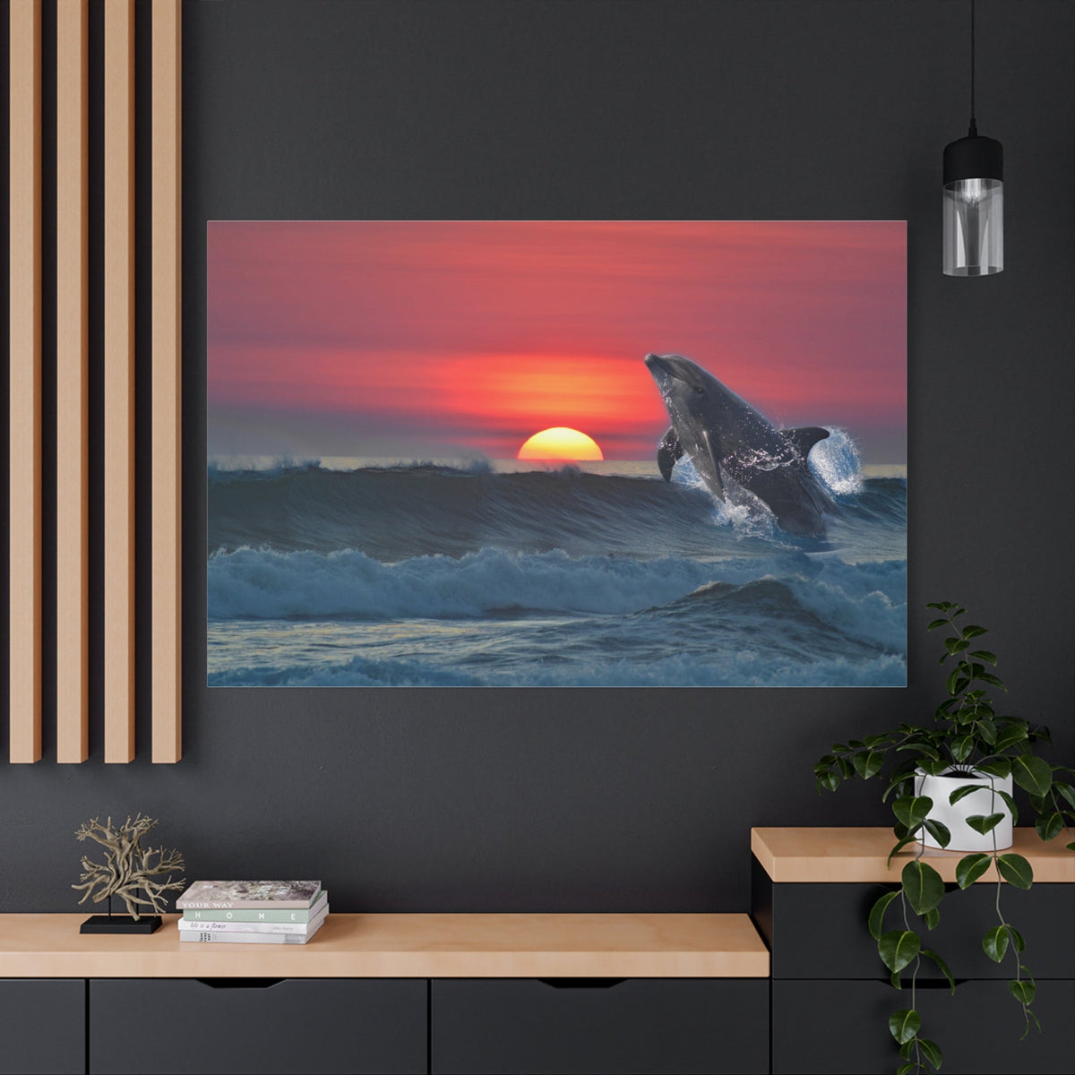 Graceful Dolphin Dive – Ocean’s Playful Spirit - ART OF ROYALS