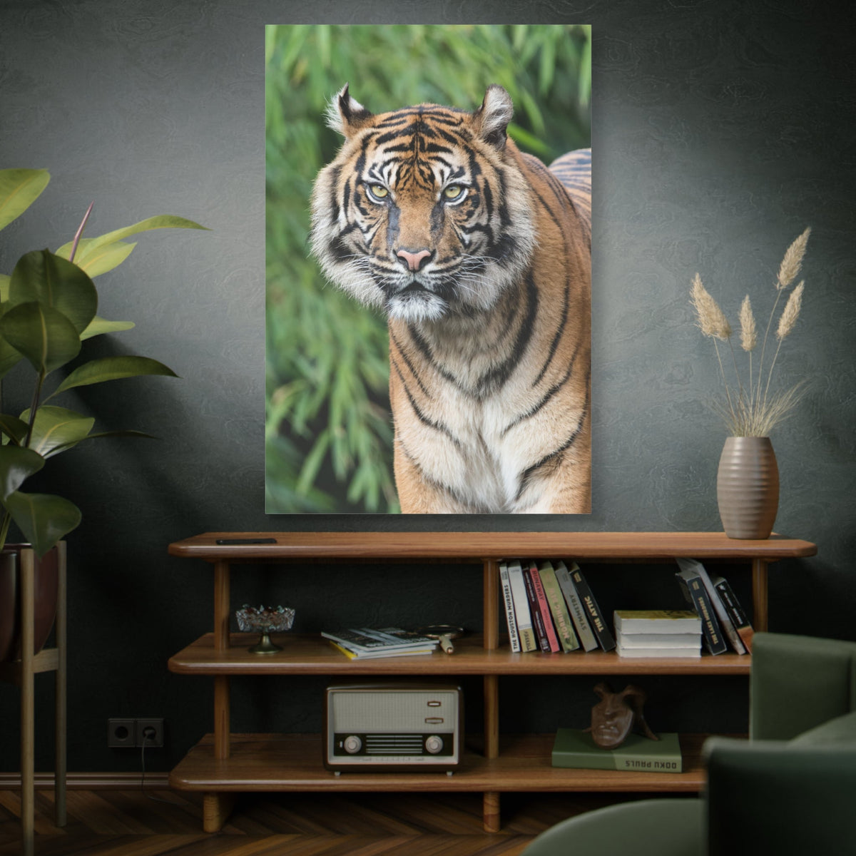 Graceful Predator Canvas Wall Art – The Tiger’s Gaze - ART OF ROYALS
