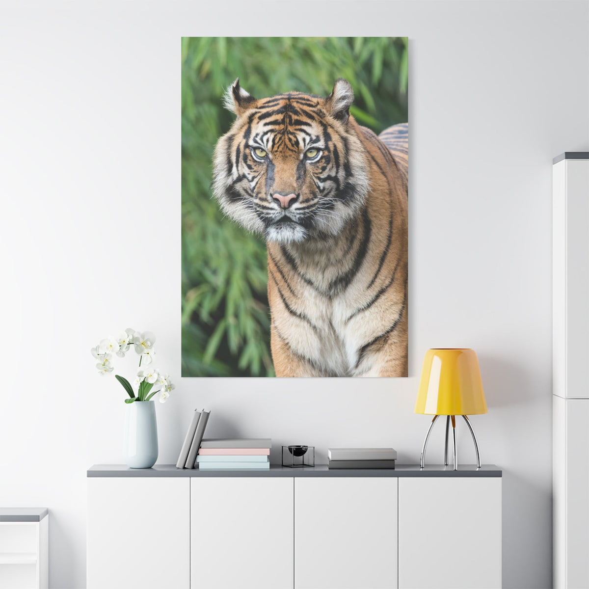 Graceful Predator Canvas Wall Art – The Tiger’s Gaze - ART OF ROYALS