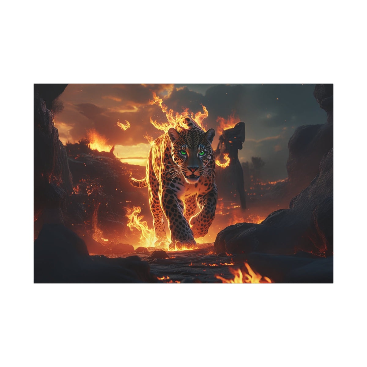 Infernal Guardian – The Blazing Jaguar - ART OF ROYALS