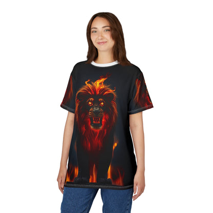 Inferno King – Fire Lion T-Shirt - ART OF ROYALS