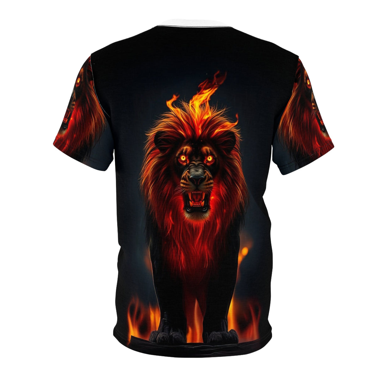 Inferno King – Fire Lion T-Shirt - ART OF ROYALS