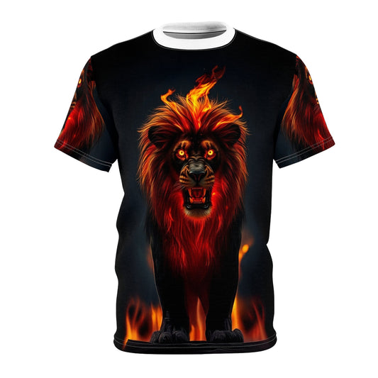 Inferno King – Fire Lion T-Shirt - ART OF ROYALS