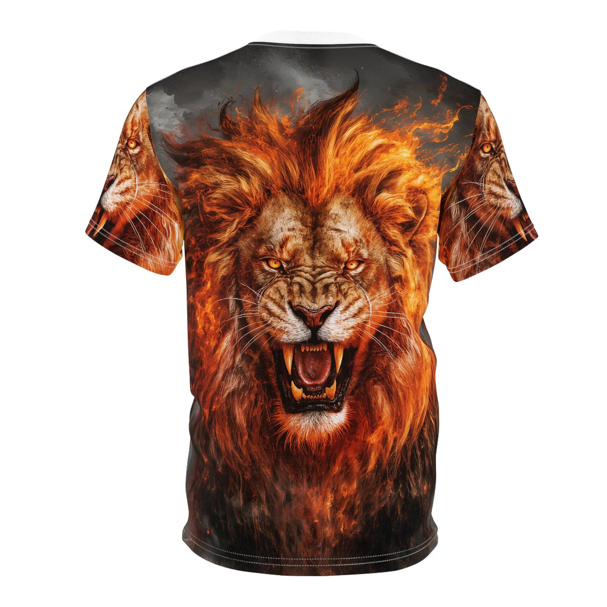 🔥 Inferno King Lion – Fire Fury T-Shirt - ART OF ROYALS