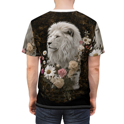 🕊️ Ivory Majesty Lion – Royal Grace T-Shirt - ART OF ROYALS