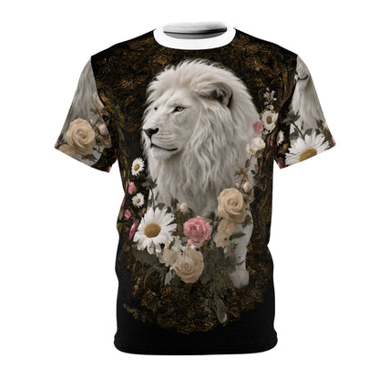 🕊️ Ivory Majesty Lion – Royal Grace T-Shirt - ART OF ROYALS