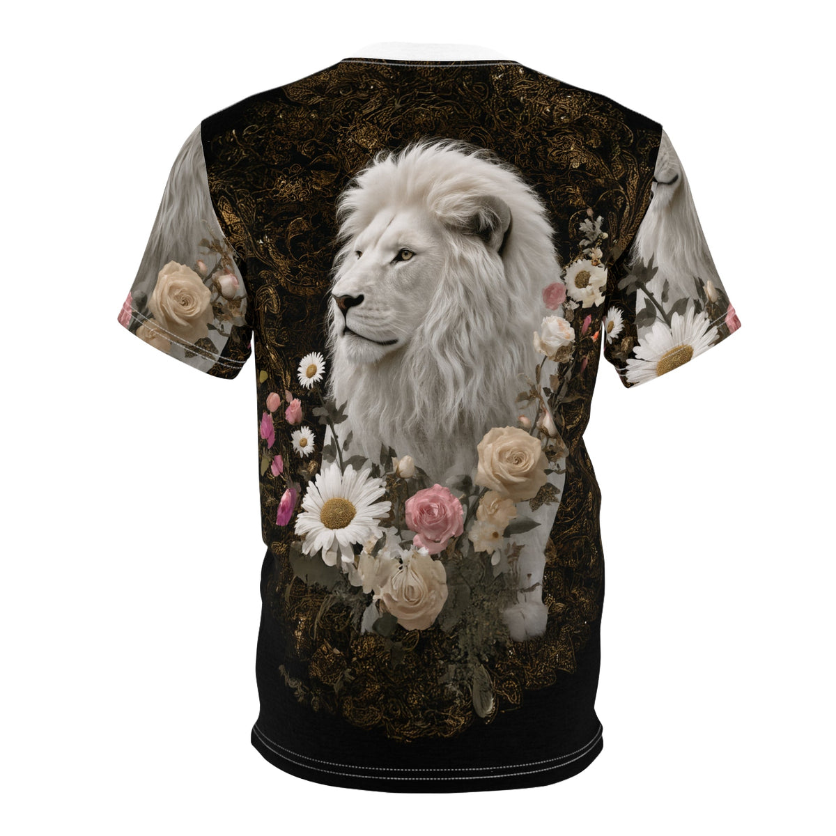 🕊️ Ivory Majesty Lion – Royal Grace T-Shirt - ART OF ROYALS
