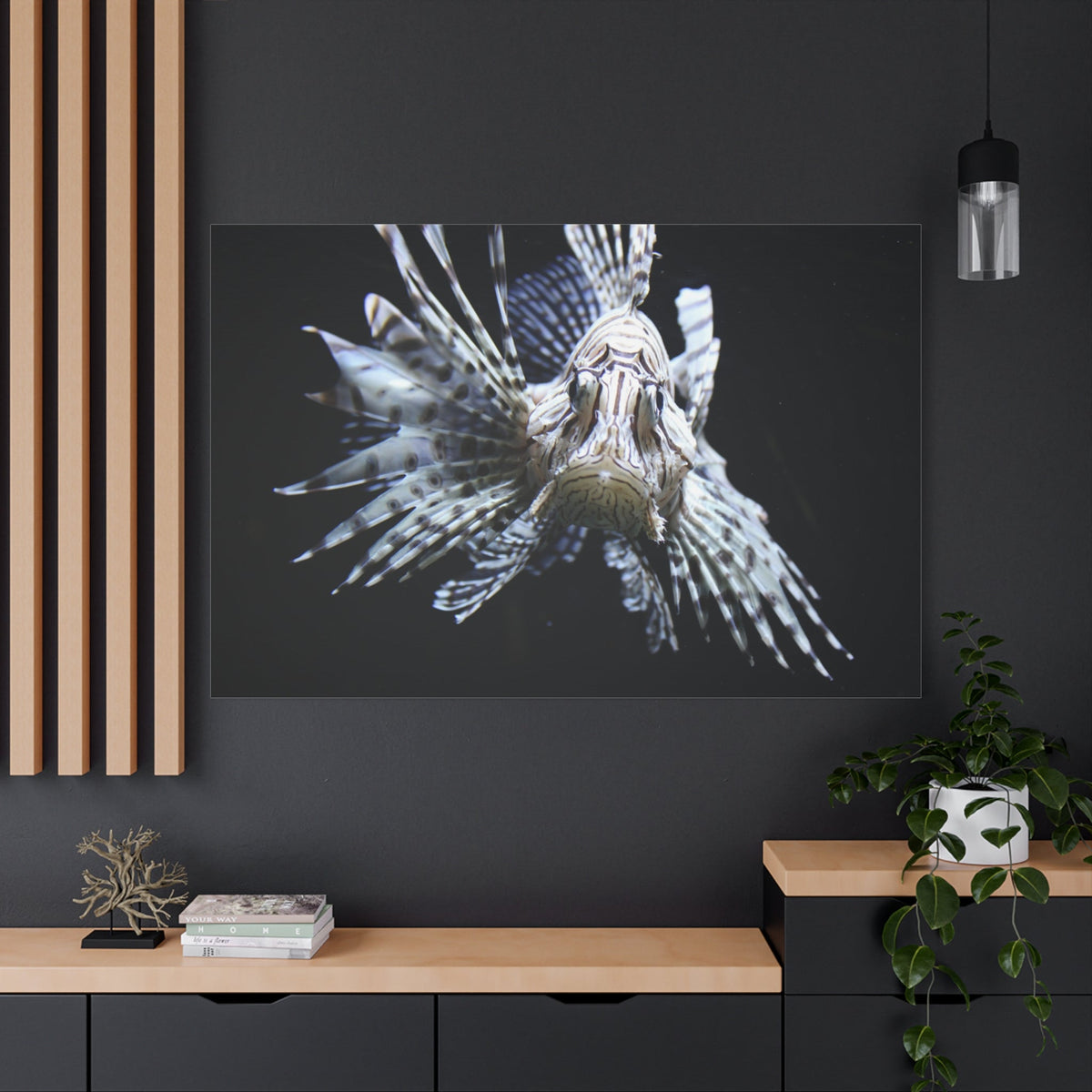 Lionfish Canvas Wall Art – Exotic Marine Elegance - ART OF ROYALS