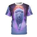 ❄️ Lunar Frost Lion – Celestial Ice King T-Shirt