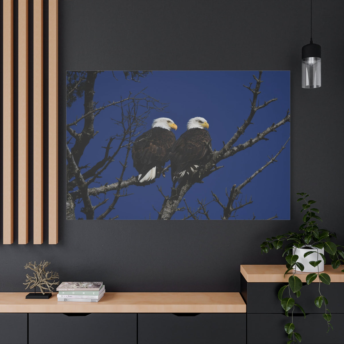 Majestic Bald Eagle Canvas Wall Art – Luxury American Eagle Wildlife Canvas Print - ART OF ROYALS