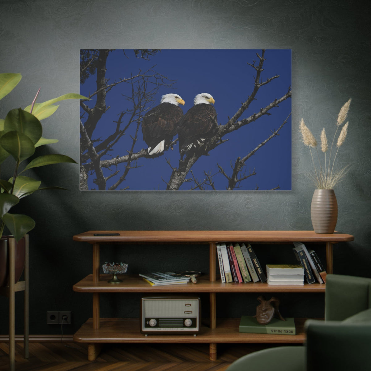 Majestic Bald Eagle Canvas Wall Art – Luxury American Eagle Wildlife Canvas Print - ART OF ROYALS