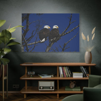 Majestic Bald Eagle Canvas Wall Art – Luxury American Eagle Wildlife Canvas Print - ART OF ROYALS