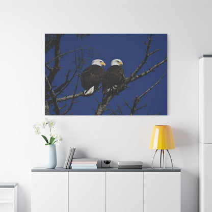 Majestic Bald Eagle Canvas Wall Art – Luxury American Eagle Wildlife Canvas Print - ART OF ROYALS