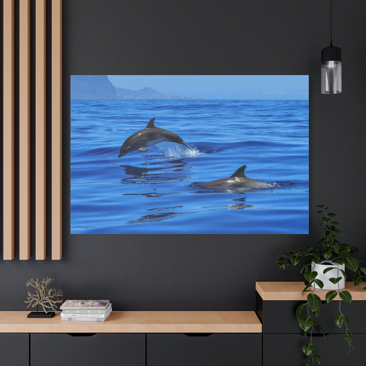 Majestic Dolphin in Ocean Bliss – Nature’s Elegance - ART OF ROYALS