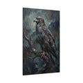 Majestic Eagle Canvas Wall Art – Moody Wildlife Bird Painting for Modern Rustic Decor