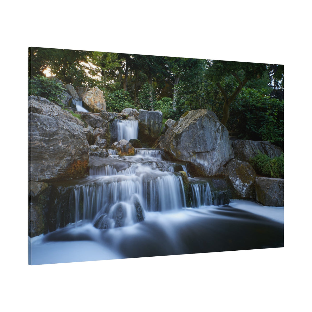 Majestic Forest Waterfall – A Breathtaking Nature Scene - ART OF ROYALS
