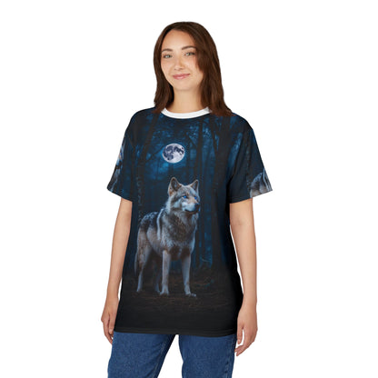 Majestic Full Moon Wolf T-Shirt - ART OF ROYALS