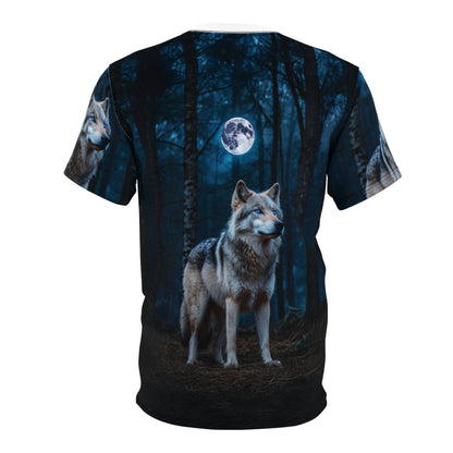Majestic Full Moon Wolf T-Shirt - ART OF ROYALS