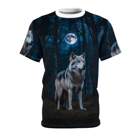Majestic Full Moon Wolf T-Shirt - ART OF ROYALS